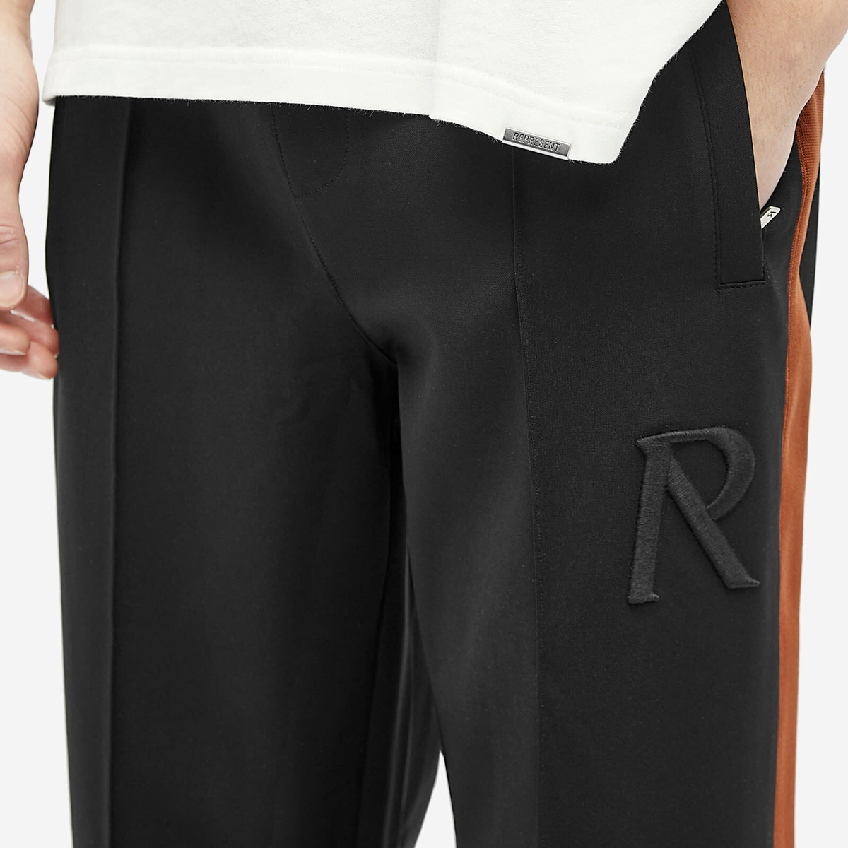 Represent Men's Initial Tracksuit Pant in Black Brown