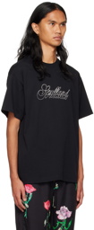 Soulland Black Hand Drawn T-Shirt