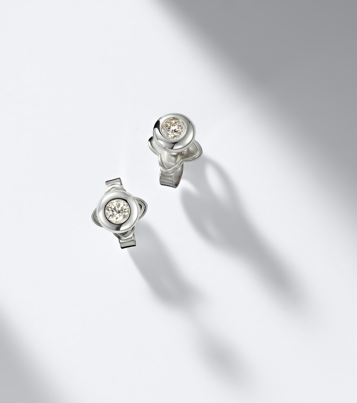 David Yurman Pavé sterling silver earrings with diamonds