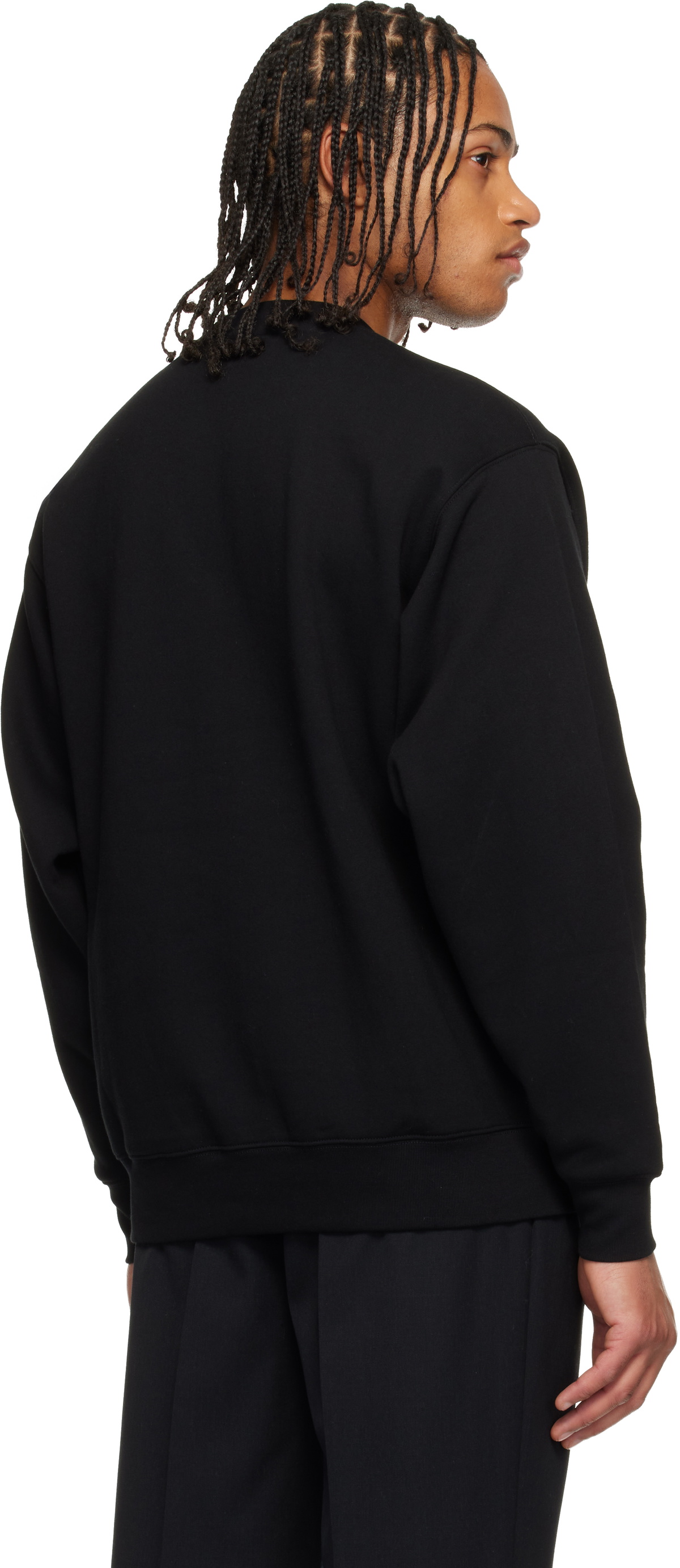 AAPE by A Bathing Ape Black 'AAPENOW' Moonface Crew Neck Sweatshirt