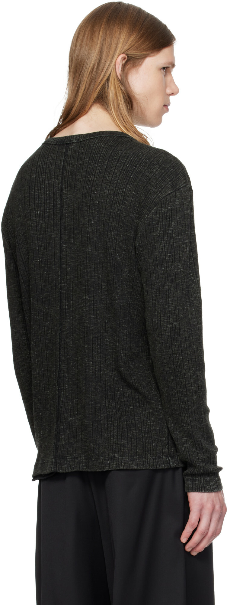 MMIC Black Grain Henley