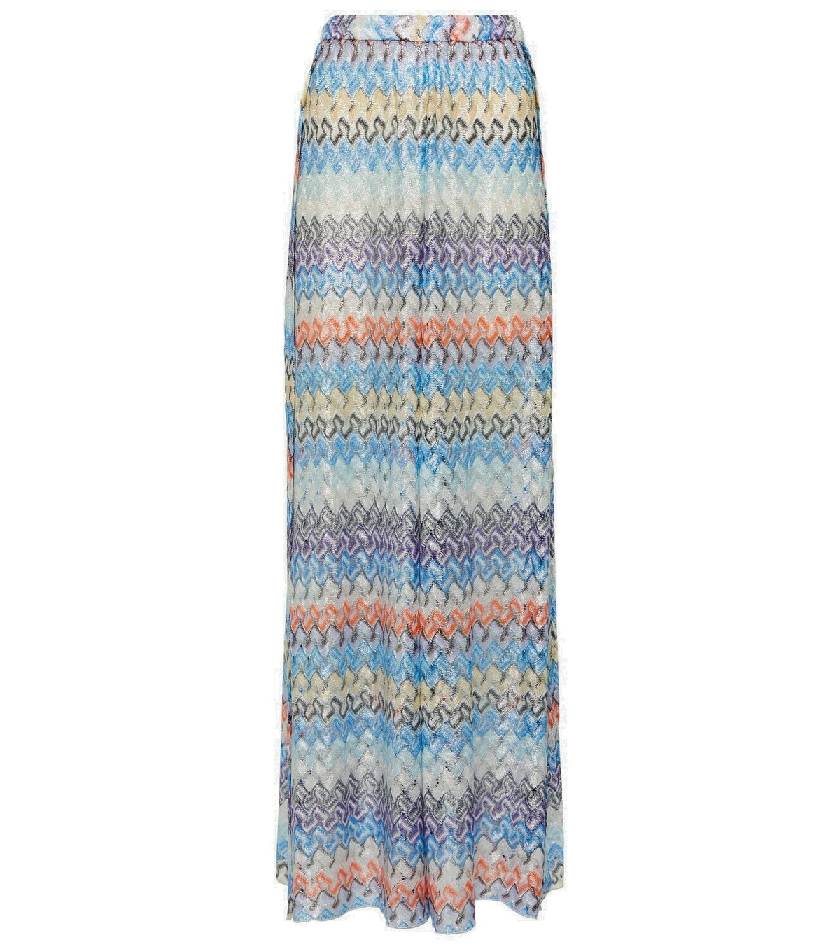 Missoni Mare Zig Zag High Rise Palazzo Pants Missoni Mare