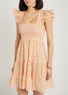 Rixo Sidney Floral-print Cotton Mini Dress Multicoloured