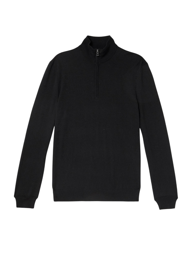 Photo: BOGNER - Ouri Virgin Wool Half-Zip Sweater - Black
