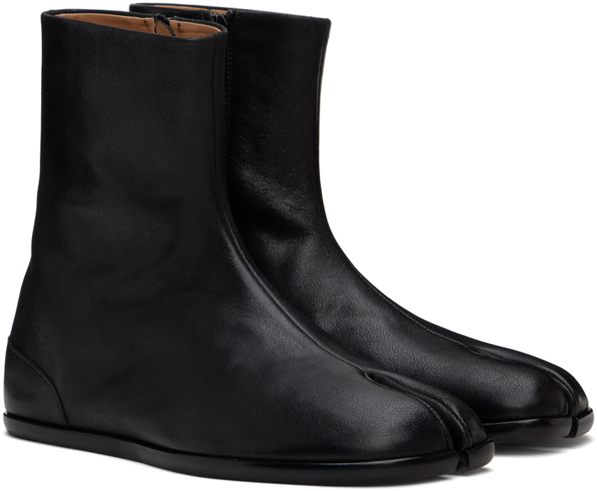 Maison Margiela Black Tabi Ankle Boots Maison Margiela display picture 2