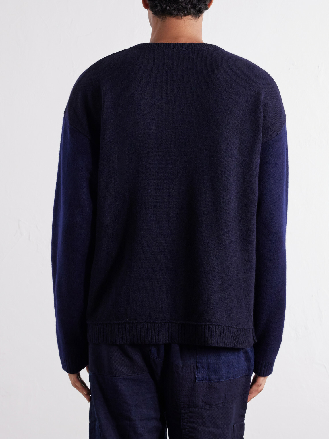 Blue Blue Japan - Wool-Blend Sweater - Blue
