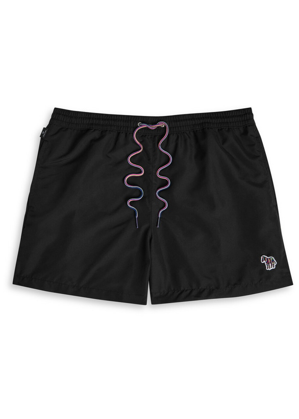 Photo: Paul Smith Zebra-appliquéd Shell Swim Shorts Black
