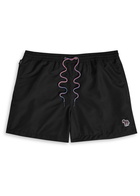 Paul Smith Zebra-appliquéd Shell Swim Shorts Black