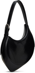 Mugler Black Small Snake Spiral Curve Bag