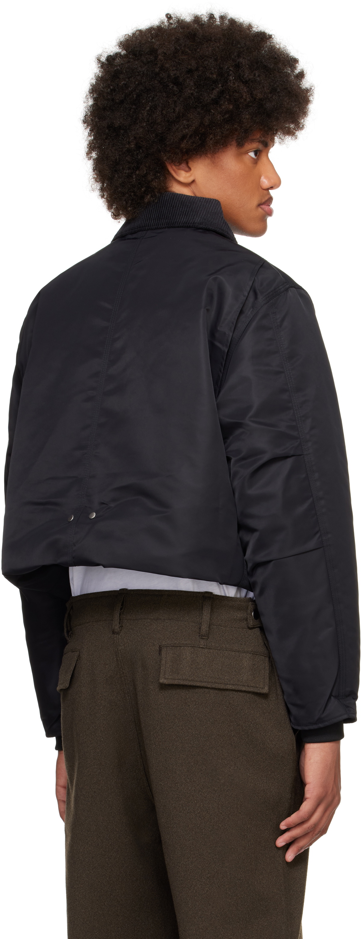 Karmuel Young Black Square Padded Jacket