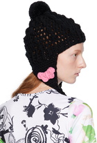 Anna Sui SSENSE Exclusive Black Butterfly Beanie