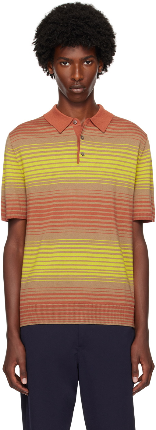 PS by Paul Smith Red Striped Polo