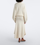Aya Muse Kena knitted cotton midi skirt