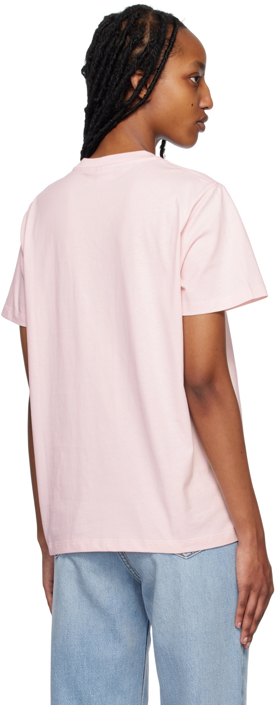 GANNI SSENSE Exclusive Pink Smiley T-Shirt GANNI GANNI SSENSE Exclusive Pink Smiley T-Shirt GANNI
