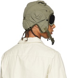 C.P. Company Khaki Flatt Aviator Goggle Hat