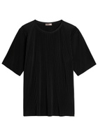 Herno Jersey Plissé T-shirt Black