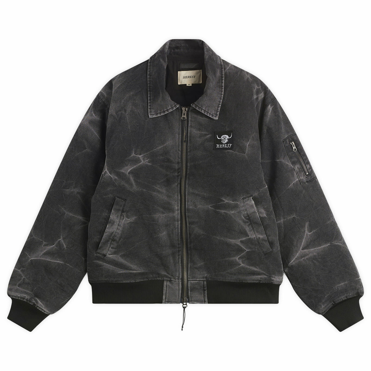 Heresy Men's Ooser Bomber Jacket in Ash