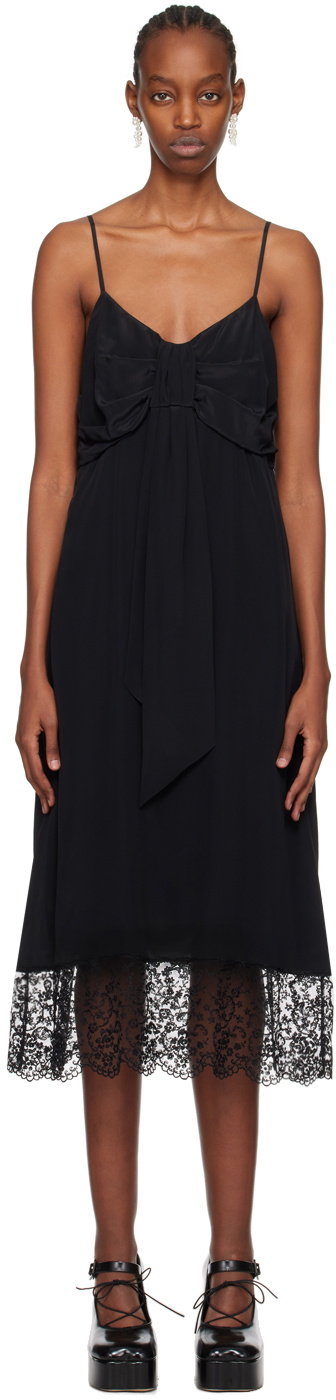 Simone Rocha Black Bow Midi Dress Simone Rocha