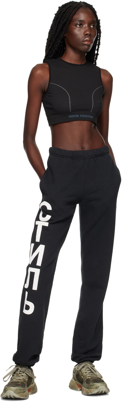Heron Preston Black Active Sport Top