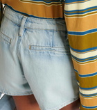 Frame Le Bardot denim shorts