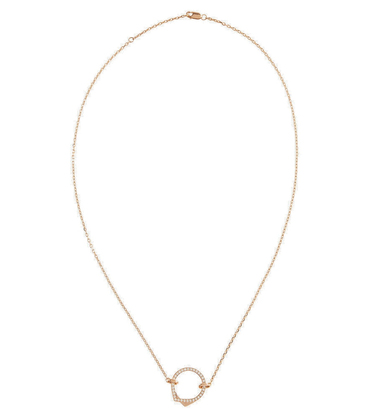 Repossi - Antifer 18kt rose gold necklace with diamonds Repossi