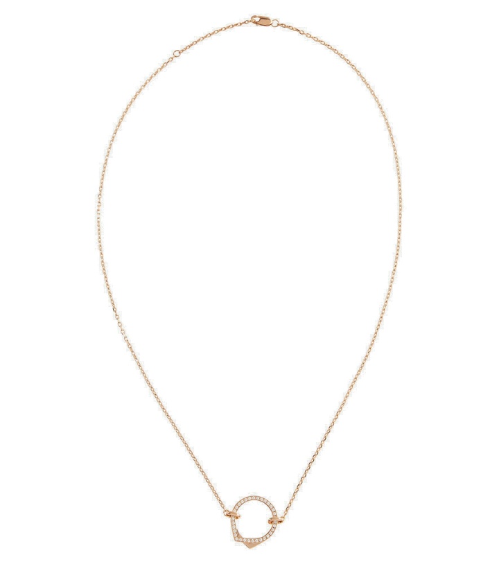 Photo: Repossi - Antifer 18kt rose gold necklace with diamonds