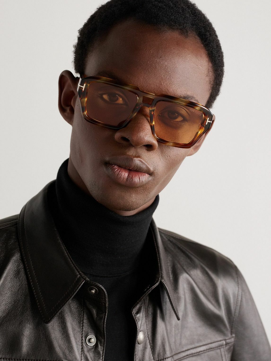 TOM FORD - Square-Frame Tortoiseshell Acetate Sunglasses