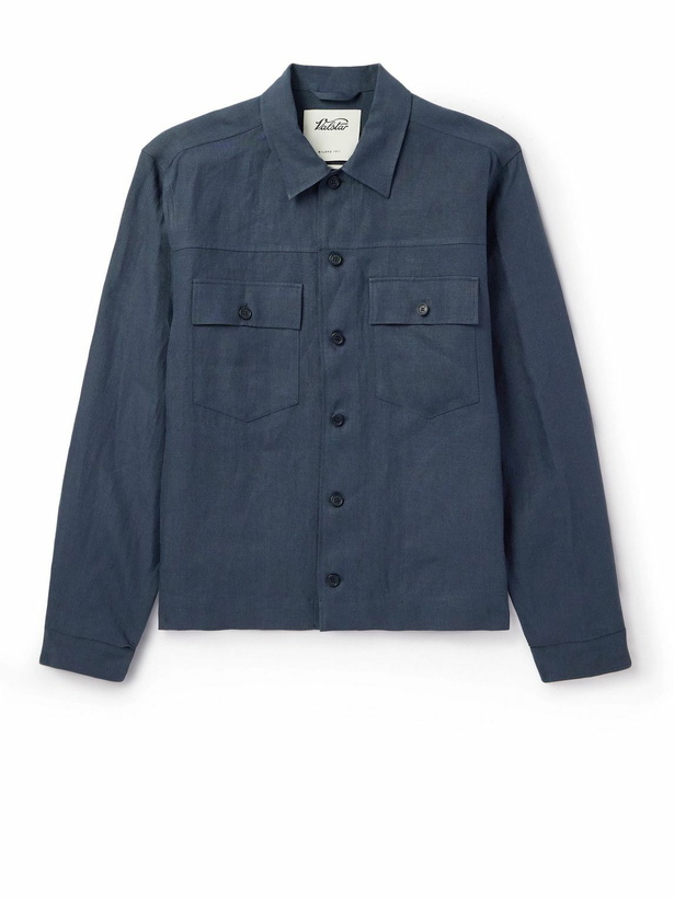 Photo: Valstar - Brixton Linen Overshirt - Blue