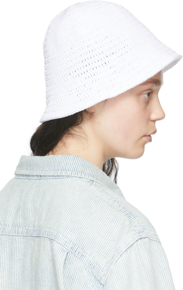 Missing You Already White Cupro Beach Hat