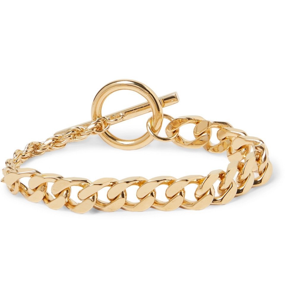 Bottega Veneta Gold & Silver Joint Chain Bracelet