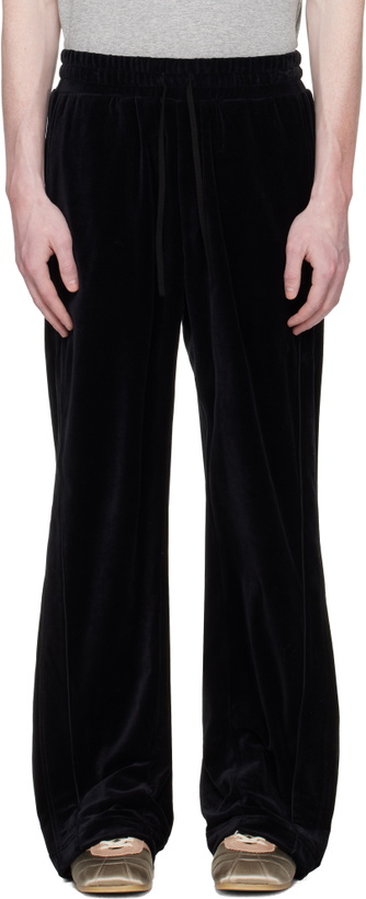 Photo: Commission Black Shift Velvet Track Pants