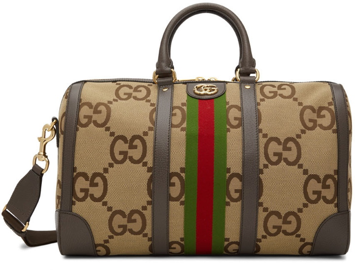 Photo: Gucci Beige Jumbo GG Travel Bag