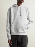 Jacquemus - Brode Logo-Embroidered Organic Cotton-Jersey Hoodie - Gray