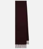 Max Mara Fringed wool scarf
