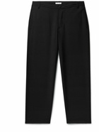 The Row - Kenzai Straight-Leg Virgin Wool and Mohair-Blend Trousers - Black