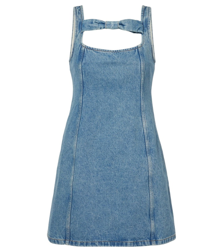 Photo: Nina Ricci Bow-detail denim minidress