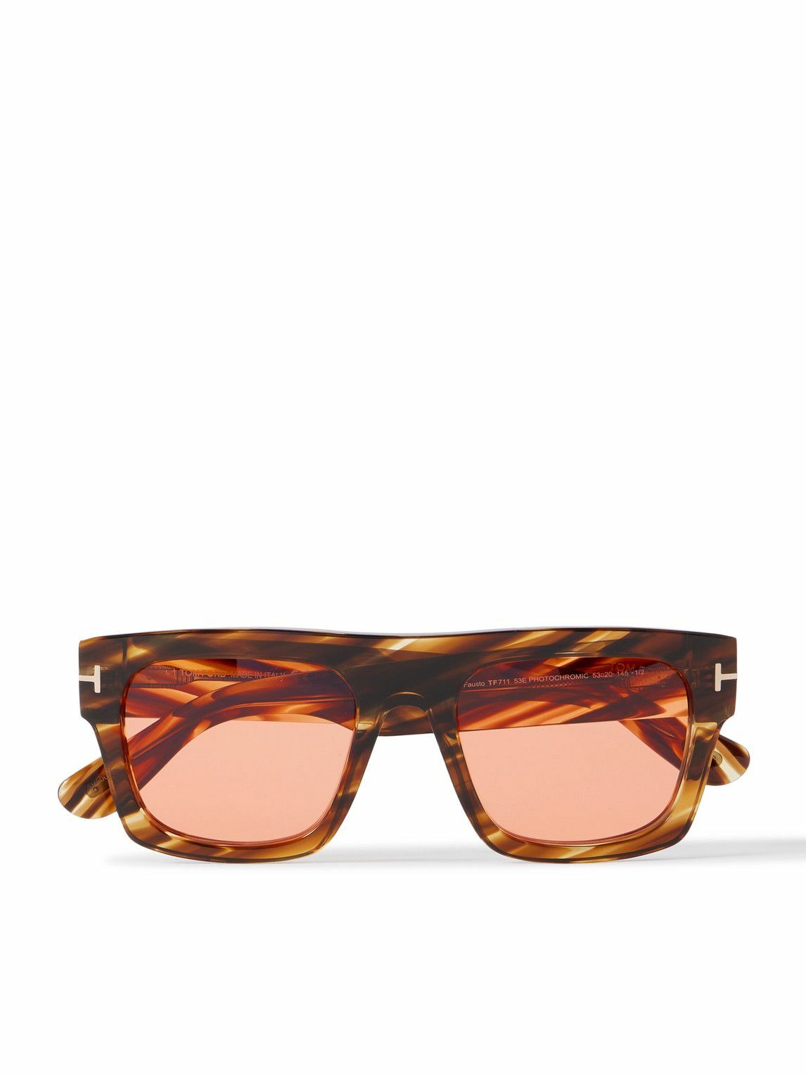 TOM FORD - Fausto Square-Frame Tortoiseshell Acetate Sunglasses