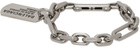 Balenciaga Silver Tags Carabiner Bracelet