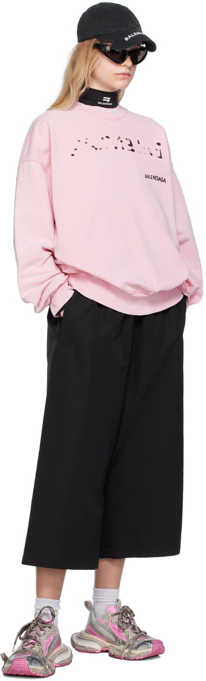 Balenciaga Pink Crewneck Sweatshirt