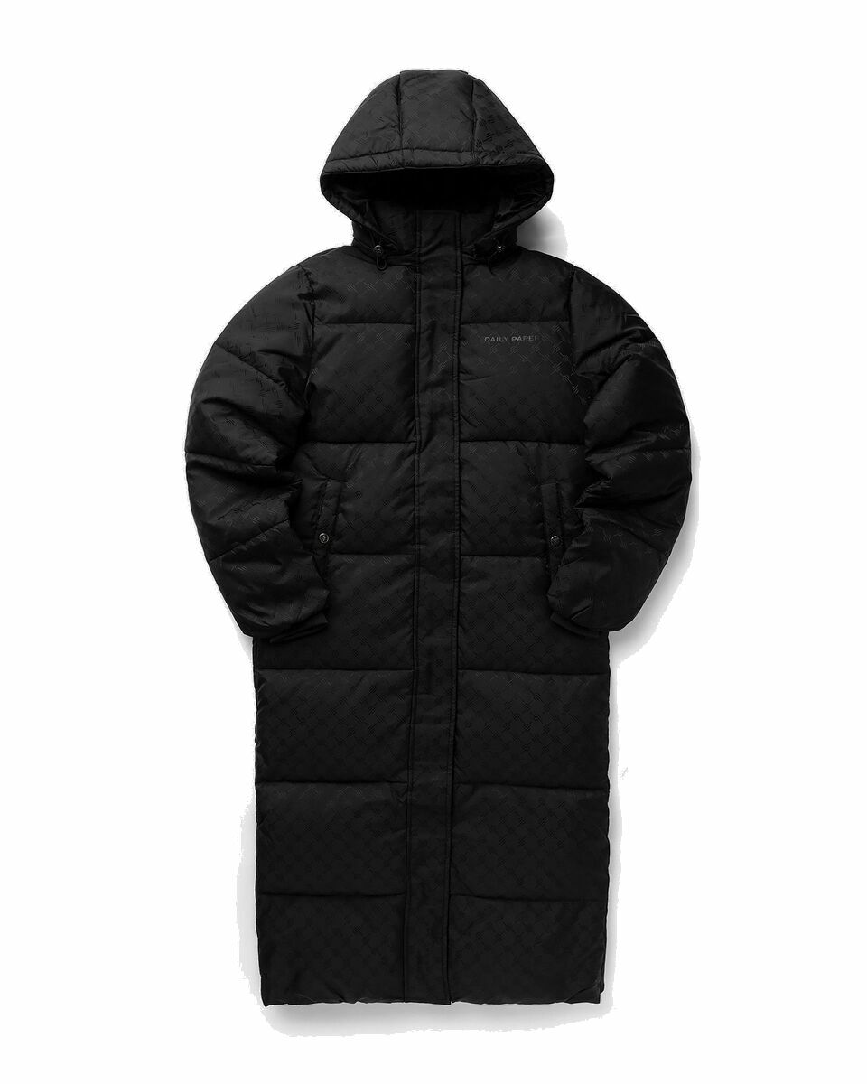 Photo: Daily Paper Monogram Puffer Coat Black - Womens - Coats/Down & Puffer Jackets