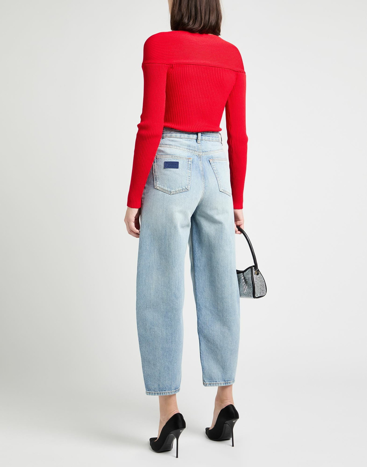 Magda Butrym Womens Sweater in Red