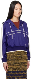 Wales Bonner Navy Mantra Hoodie