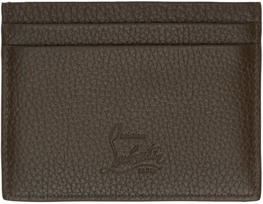 Christian Louboutin Brown Kios Card Holder