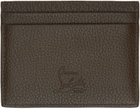 Christian Louboutin Brown Kios Card Holder
