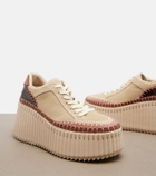 Chloé Nama suede platform sneakers
