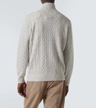 Brunello Cucinelli Cable-knit cashmere half-zip sweater