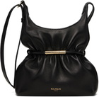 BALMAIN Black Sphynx Mini Smooth Leather Bag
