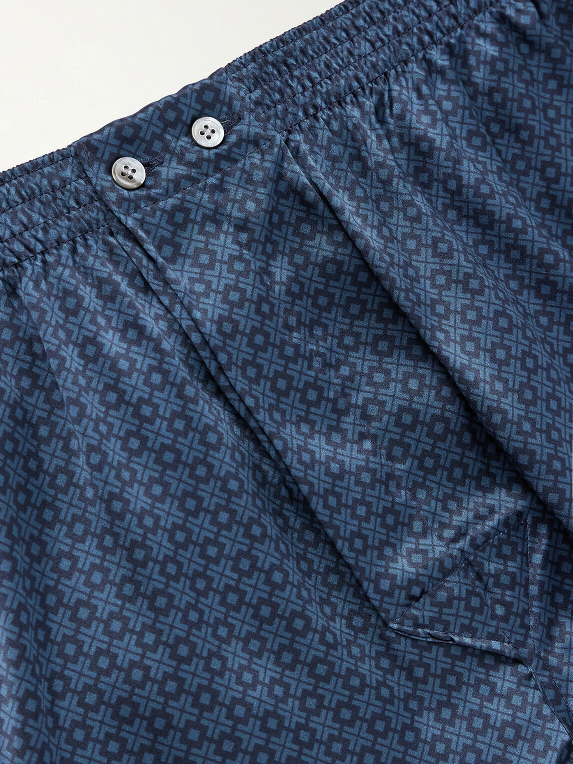 Derek Rose - Brindisi 128 Silk Boxer Shorts - Blue