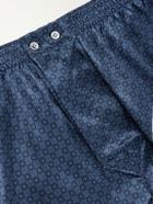 Derek Rose - Brindisi 128 Silk Boxer Shorts - Blue