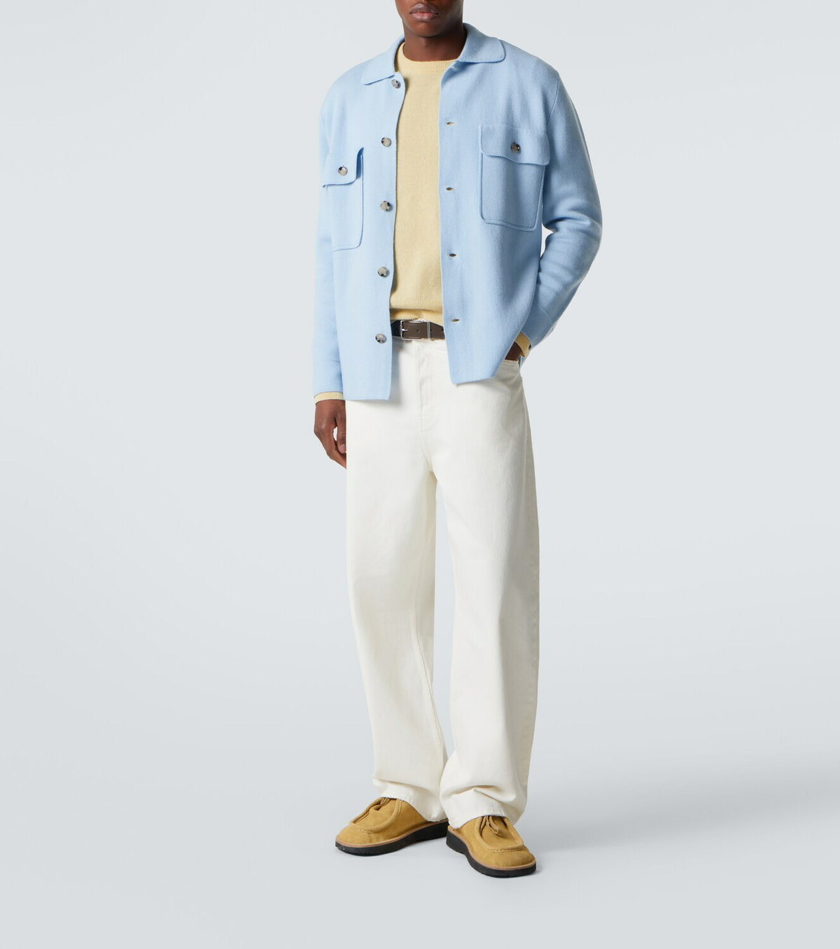 Allude Wool and cashmere overshirt